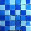 百思达水晶玻璃马赛克 25MM三色蓝玻璃瓷砖