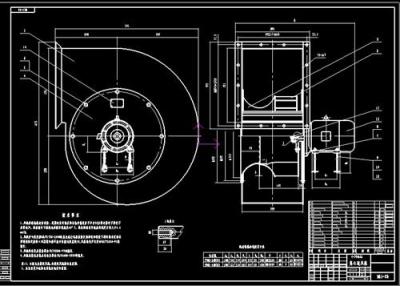 离心通风机图纸