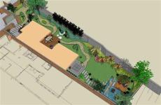 广东东莞房顶花园设计 园林设计 别墅花园