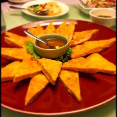 臺灣特色餐廳菜館必備美食食材臺灣月亮蝦餅