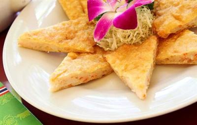 臺灣特色餐廳菜館必備美食食材臺灣月亮蝦餅