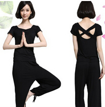 瑜伽服女春夏季莫代尔两件套装韩版瑜珈服健