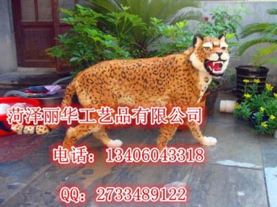仿真豹金錢豹動物園展示道具豹子模型道具
