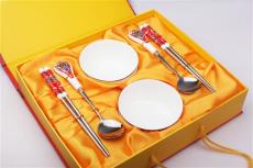 礼盒装碗筷勺6件套 高档精品餐具