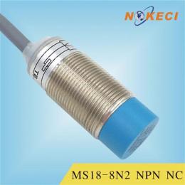 供应诺克仕MS18-8N2接近开关电感式三线常闭