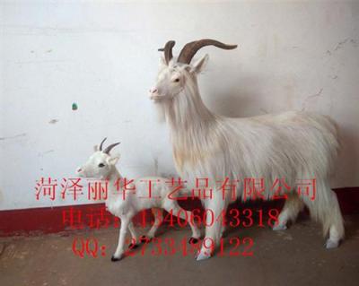 仿真山羊动物园展示道具山羊模型招财羊标本