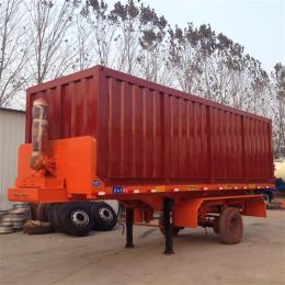 集裝箱自卸半掛車 集裝箱后翻自卸半掛車