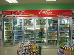 安徽超市玻璃门展示柜 定做玻璃门饮料柜