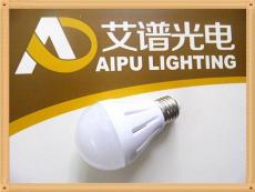 艾谱光电大量生产led球泡灯5W塑料灯泡