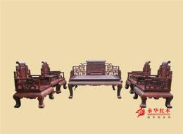 古典红木家具广东永华客厅沙发仿古家具定制