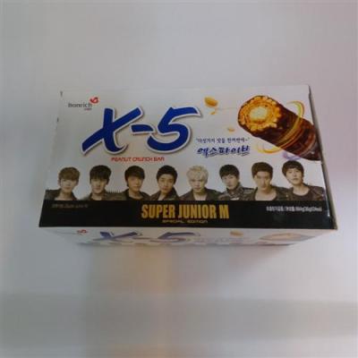 韩国宝瑞淇X-5花生夹心巧克力棒 36g