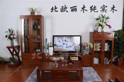 上海實(shí)木家具廠 榆木組合廳柜 全實(shí)木家具