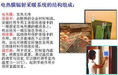郑州电热膜 电热膜采暖系统的构成及功能