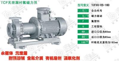 南京皖氟龙TCF衬氟耐酸碱磁力泵 酸碱输送泵