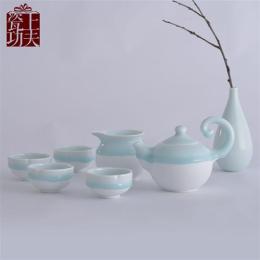 商务礼品陶瓷茶具 景德镇陶瓷茶具定制